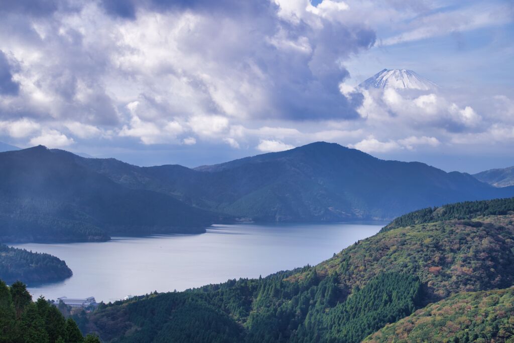 富士山と芦ノ湖