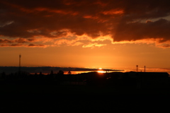 田舎の夕暮れ