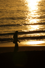 夕暮れの散歩