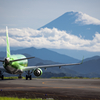 富士山と飛行機