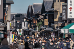 １月の伊勢神宮　おかげ横丁