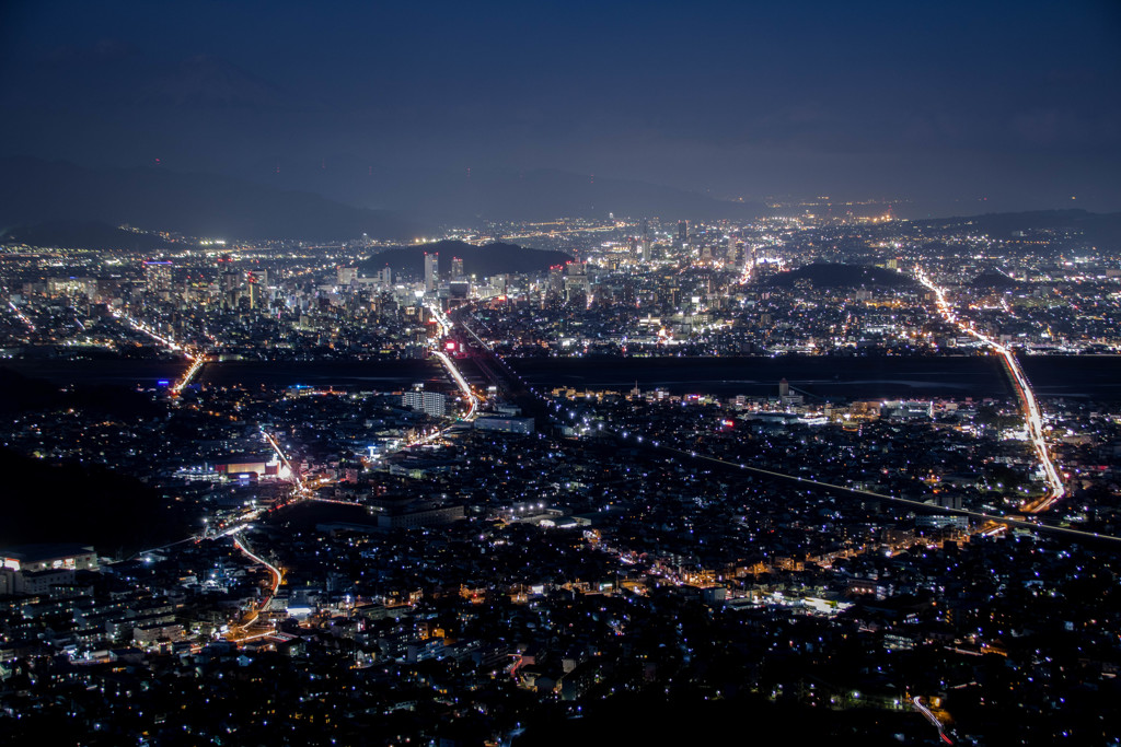 静岡市の夜景