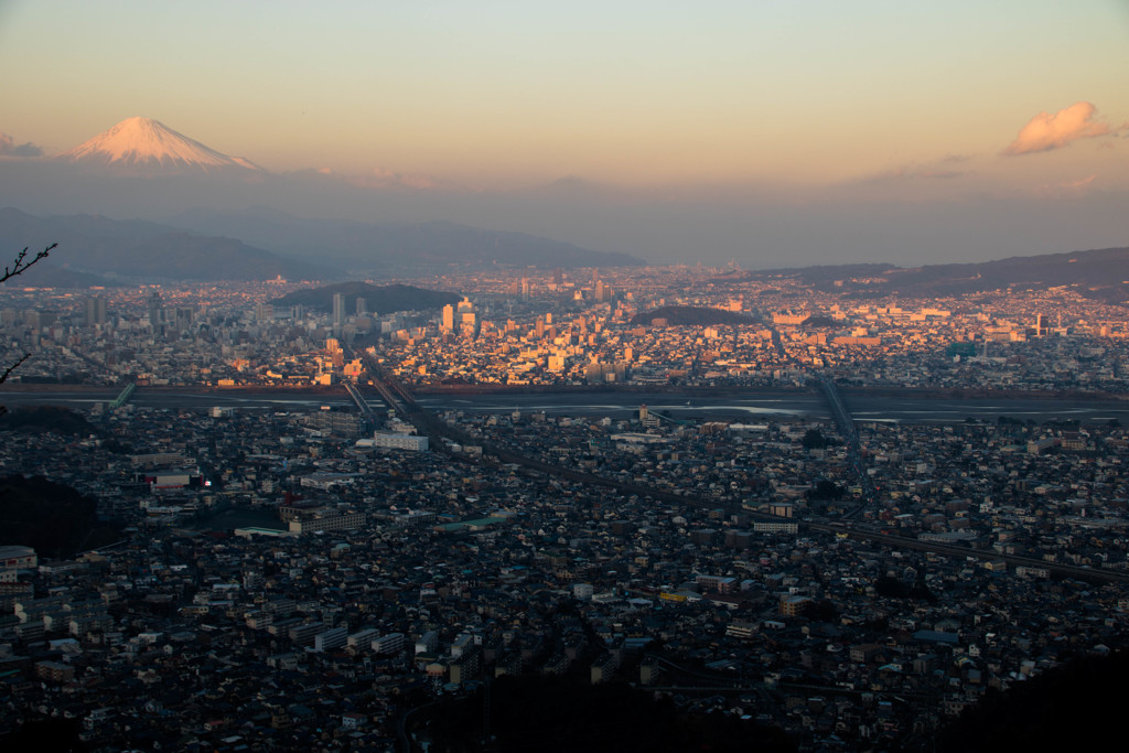 夕方の静岡