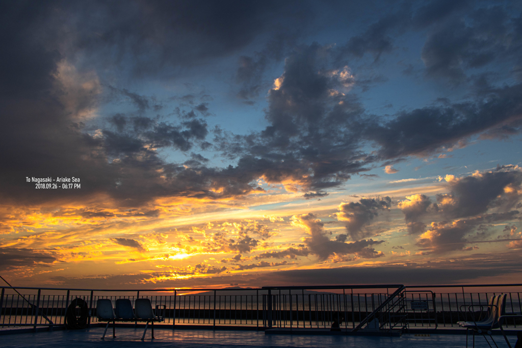 有明海の夕暮れ