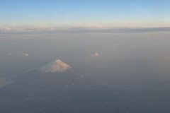 飛行機からの富士山