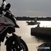 海とバイク