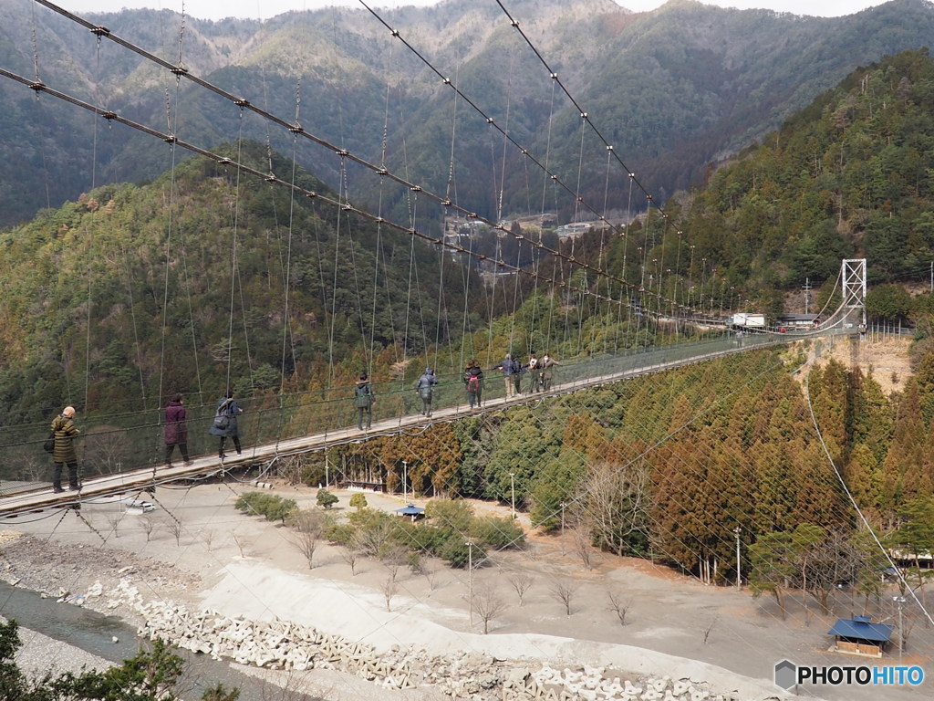 谷瀬の吊り橋