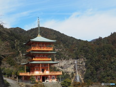 三重塔と那智の滝