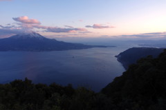 寺山から　日の名残