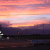 安曇野8月26日の夕焼け空