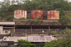 鉱山の遺跡