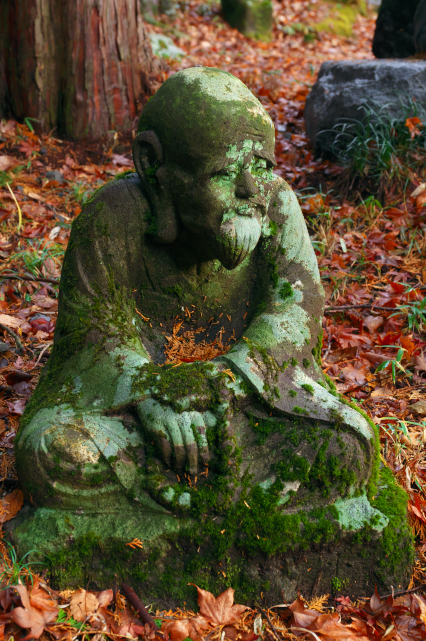 秋の石仏