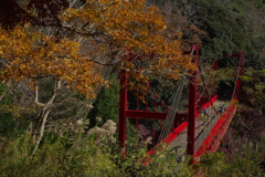 秋の吊り橋