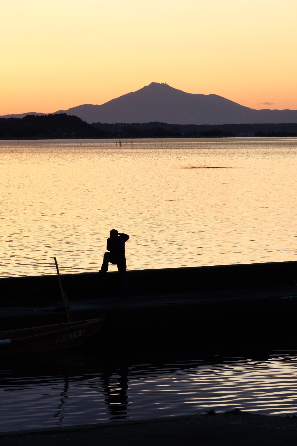 筑波山とフォトグラファー