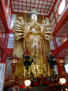 千手十一面観音立像