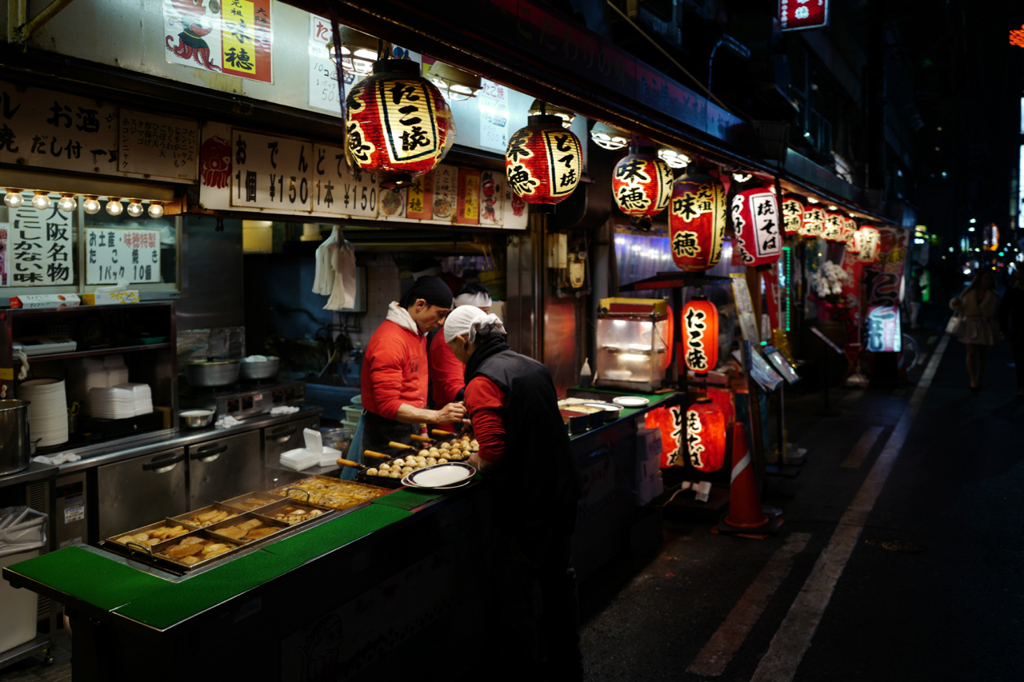 A street food vendor