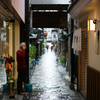 The Osaka back alley after the rain