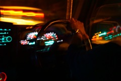 夜のドライブ