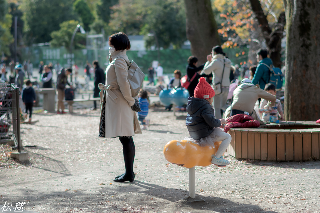 公園にて