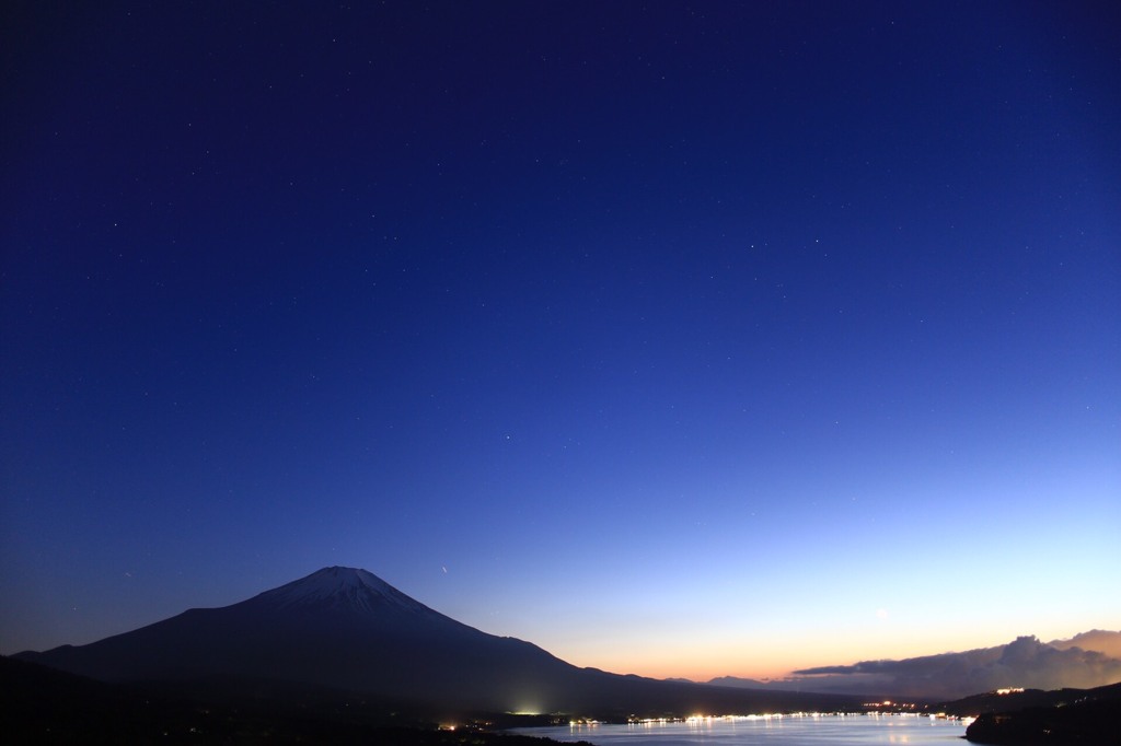 富士山と山中湖