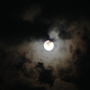今夜は、雲が多め