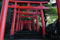 出石城跡 稲荷神社の鳥居