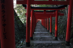 出石城跡 稲荷神社の鳥居