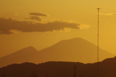 電波塔と浅間山