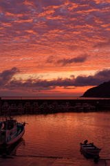 雨上がりの夕景