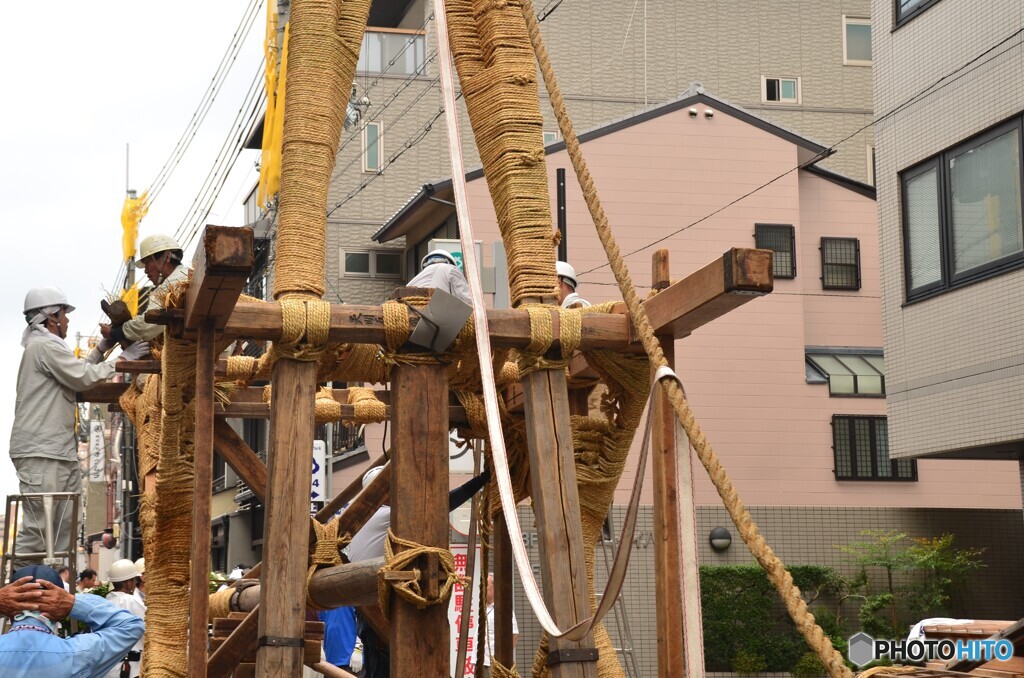祇園祭鉾立