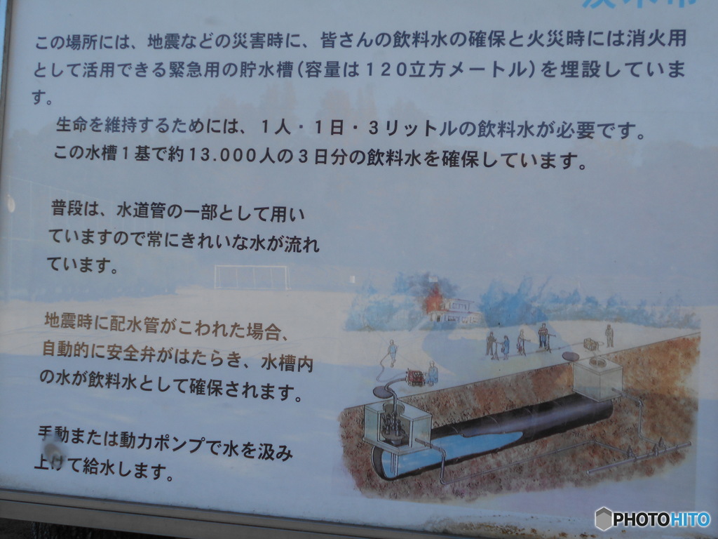 グラウンドの地下