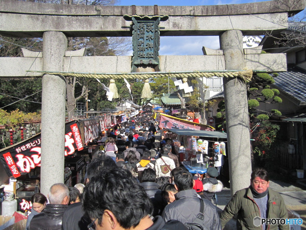 賑やかな場所には！