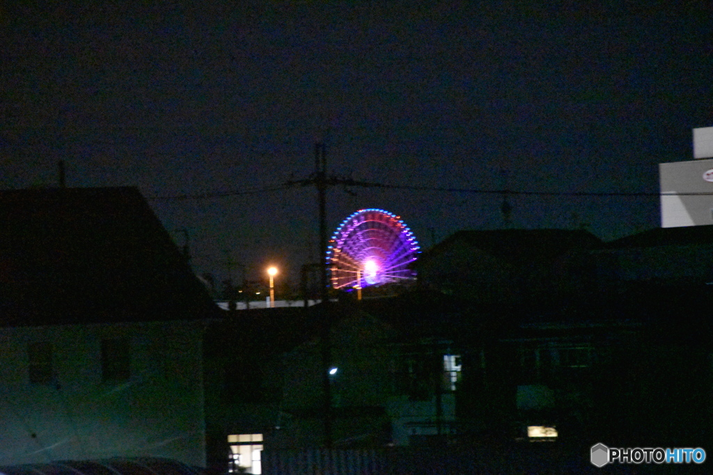 夜の散歩で