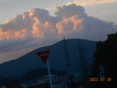 夕景の雲