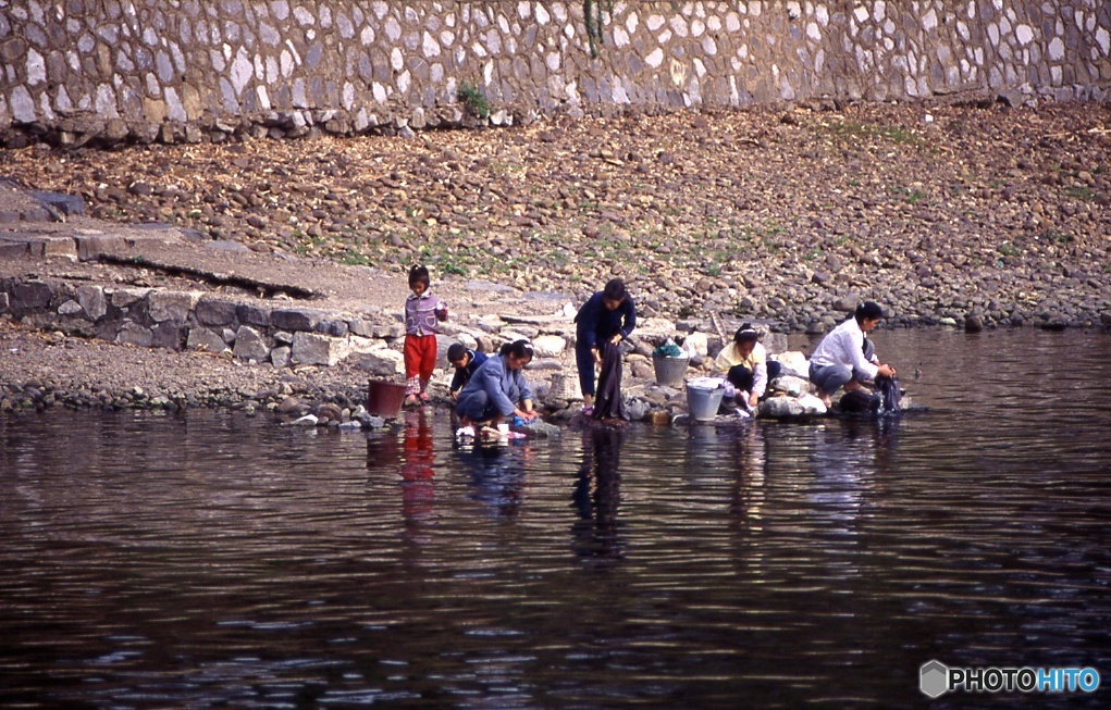 中国、漓江の人たち