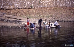 中国、漓江の人たち