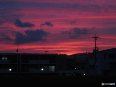 こんな夕景、どないだす