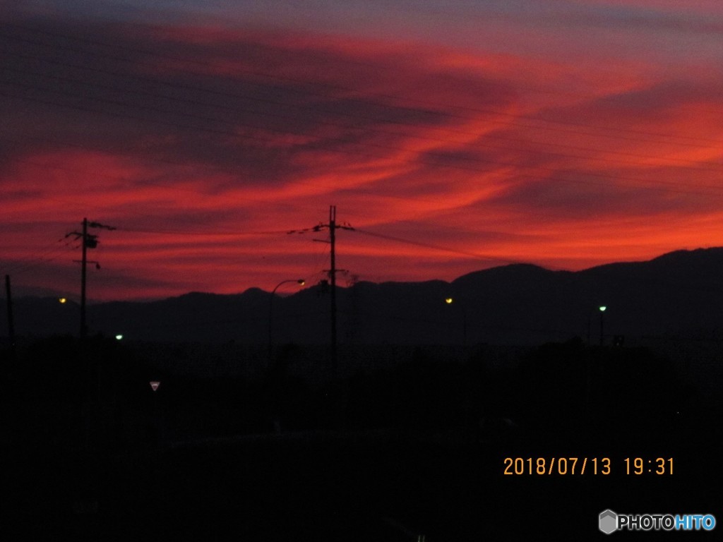 同じ夕景