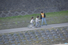 夕方のファミリー