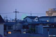 夕方の観覧車