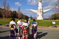 新成人と太陽の塔