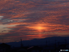 オレンジの夕景