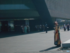 ひっそりと、人待ち?