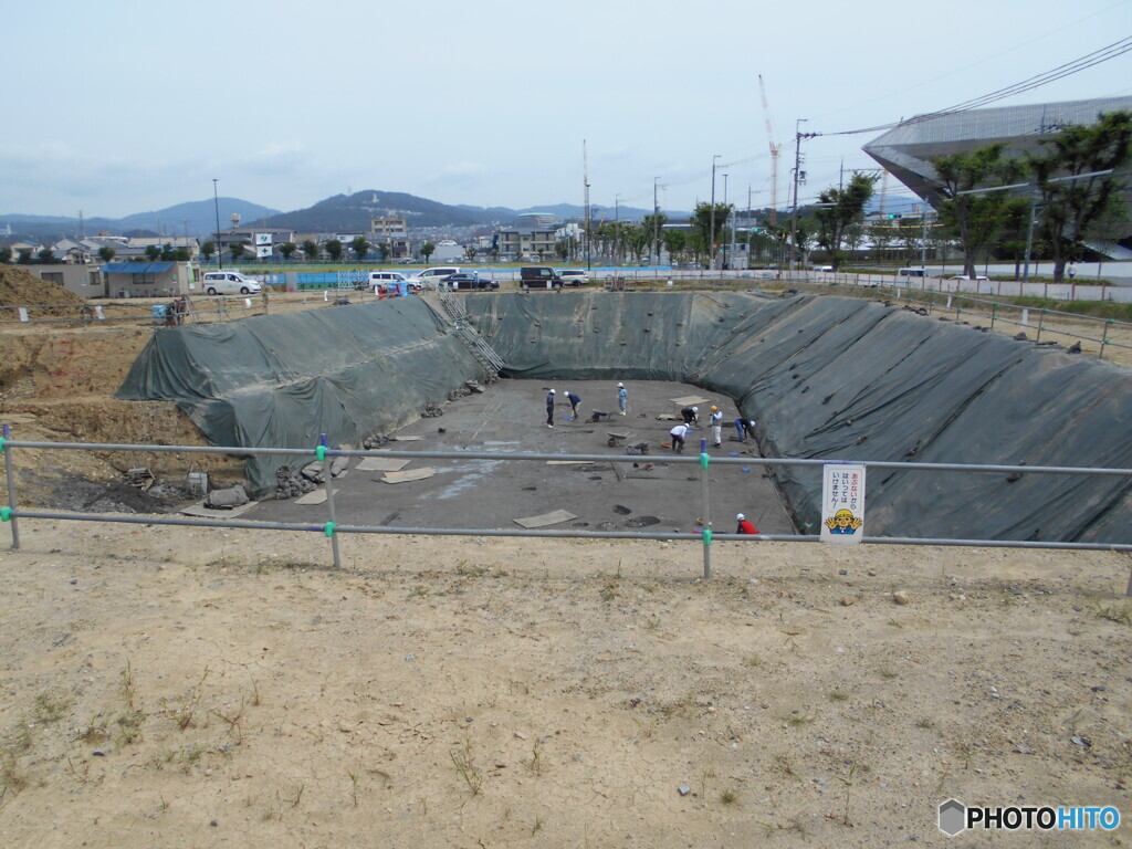 南から北向きに