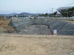 南から北向きに