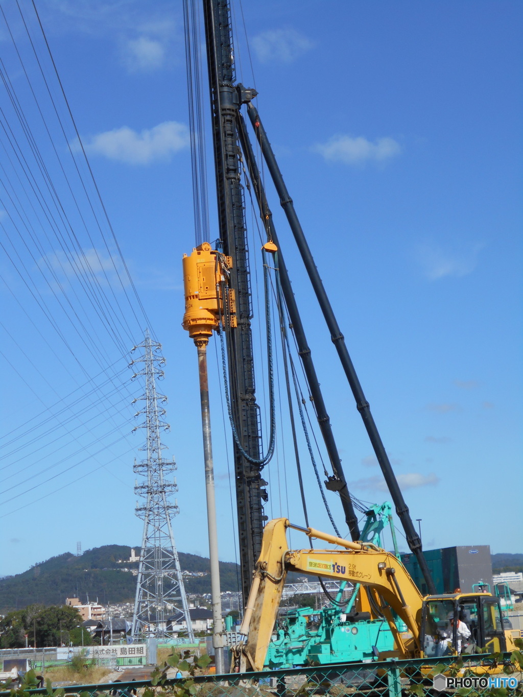 工場跡地の基礎固め