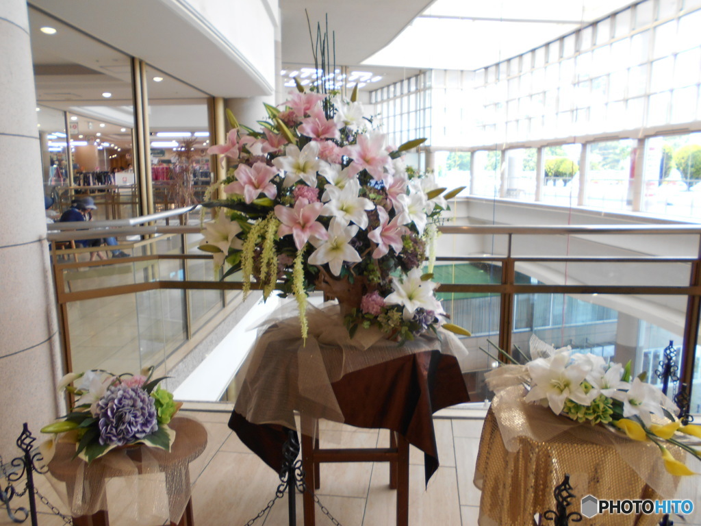 ロビーの生け花