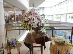 ロビーの生け花 ロビーの生け花