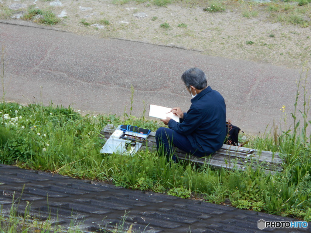 写生中