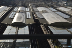 大阪駅の上から
